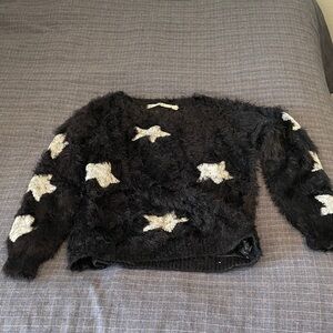 Chelsea & Violet Black Fuzzy Sweater